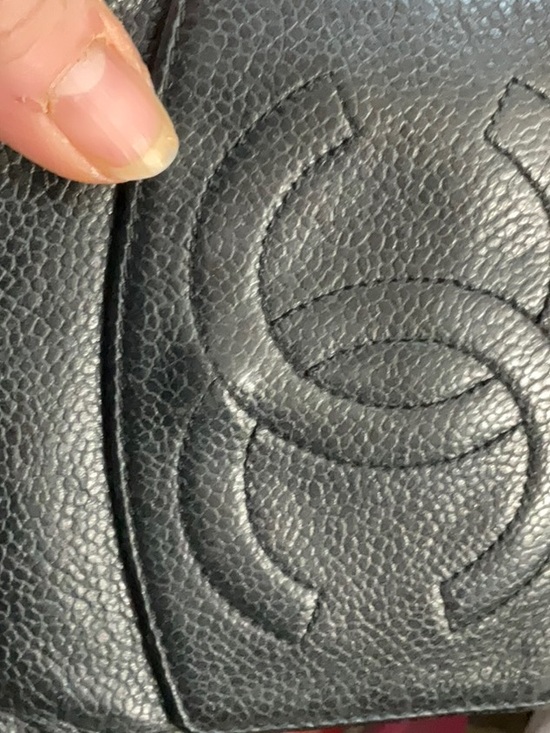 Chanel Accessories - Beautiful caviar, Chanel compact wallet snaps are loose beautiful used Lux final